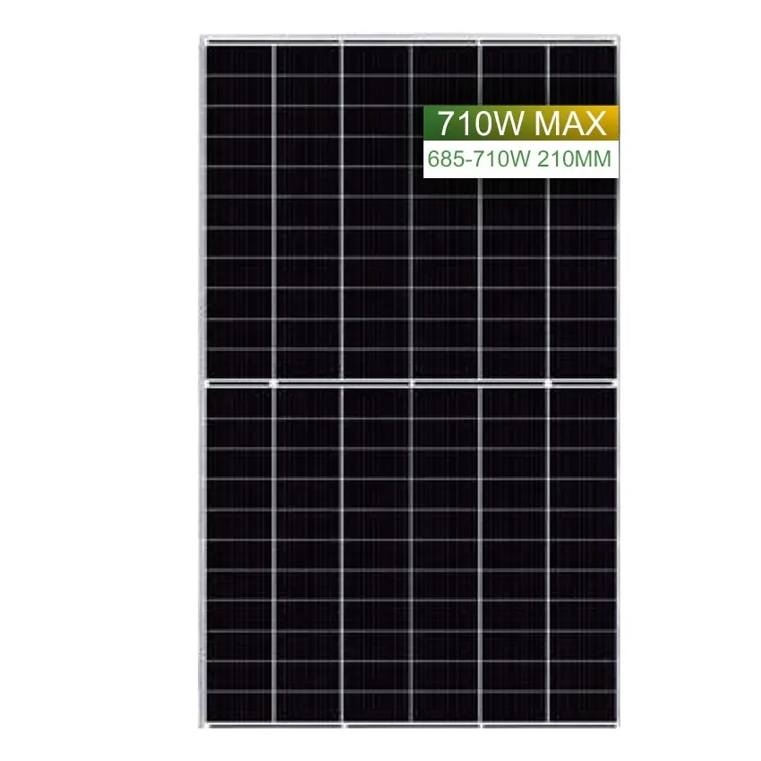 Jingsun Fabriek 210Mm 132 Halve Cellen Hoog Vermogen Zonne-Energie Producten 700W 705W 710W Pv Modules Mono Zonnepaneel