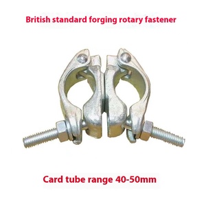 Cross Connecting Double Coupler <strong>T</strong>-Bolt Scaffold Fastener British Standard EN74 BS1139 JIS Forged Clamps for <strong>Scaffolding</strong> - Product Image 2