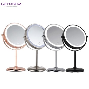 现代风格360度旋转双面化妆镜触摸屏浴室发光二极管化妆镜 - Product Image 6