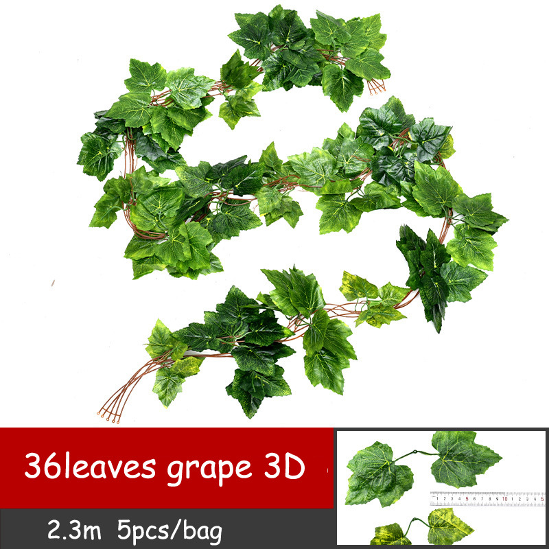 36 foglie di uva 3D