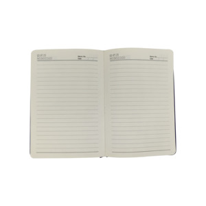Cuaderno de trabajo/estudio de nuevo diseño con bolsillo pequeño Cuaderno de cuero genuino de escritura suave - Product Image 6