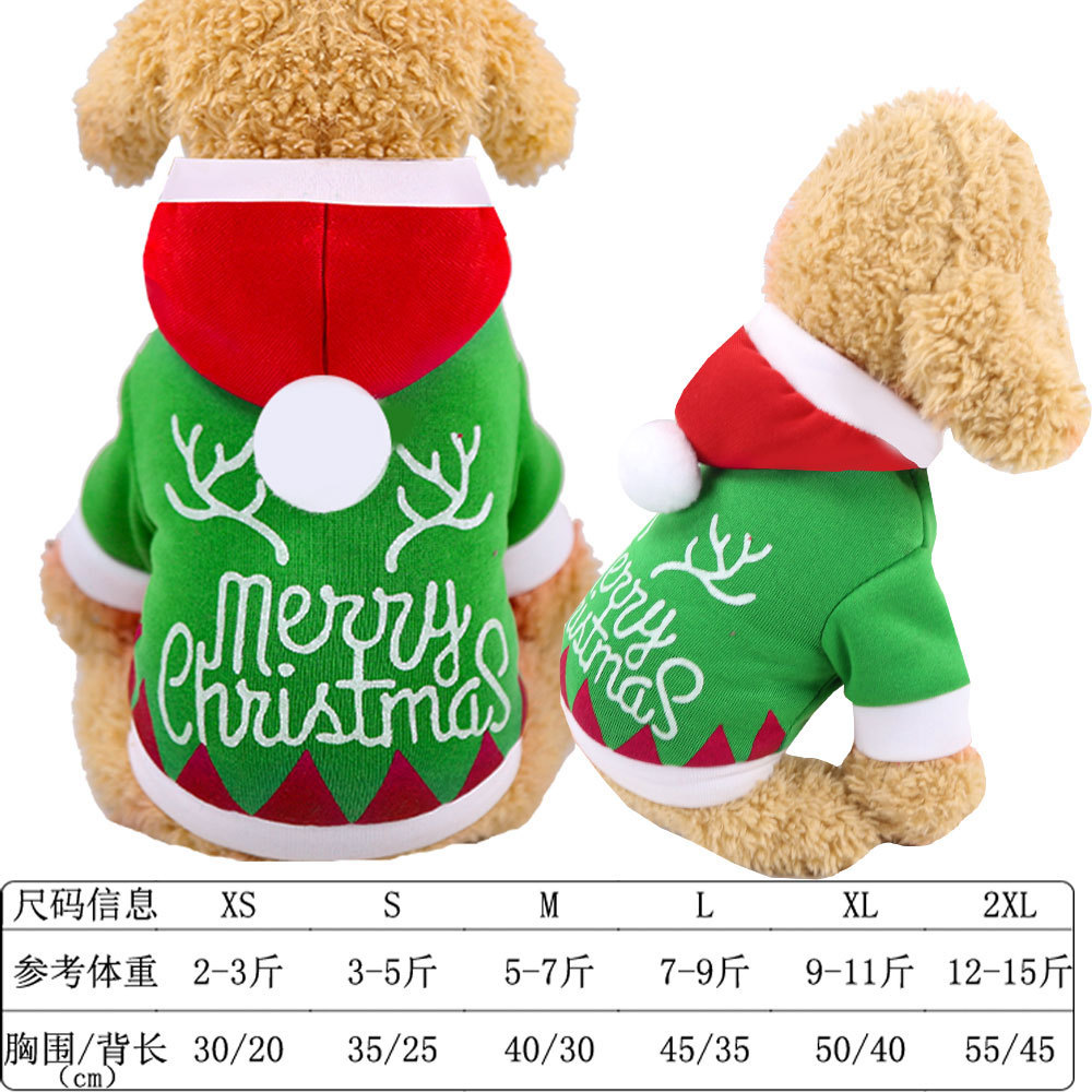 Sweat à capuche vert Noël MC