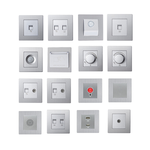 LONON marca 16A 1 Gang interruttori e presa pannello in vetro interruttore a pulsante per applique da parete - Product Image 4