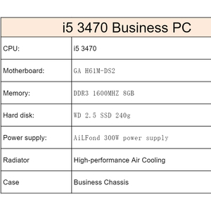 Cheap Pc Intel I5 3470 Pcs <strong>Desktops</strong> Gamer Computadora Full Setup Ddr3 Ram Ssd H61 <strong>Computer</strong> Set Office Gaming Buy Cheap <strong>Computers</strong> - Product Image 2