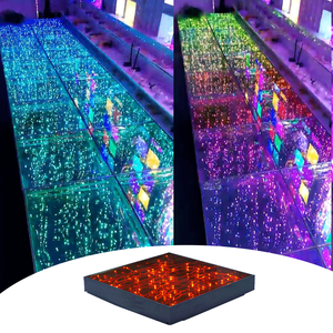 IP67 đánh giá <span class=keywords><strong>3D</strong></span> LED gương Starlit dancefloor đèn câu lạc bộ đêm DJ stargazing thảm cho Đảng và Abyss sàn nhảy - Product Image 1