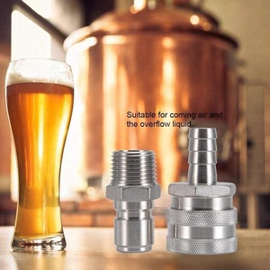 Stainless Steel <strong>1</strong>/<strong>2</strong>&quot; Quick Coupling Beer Quick Coupling Quick Disconnect Connection Kit - Product Image 5
