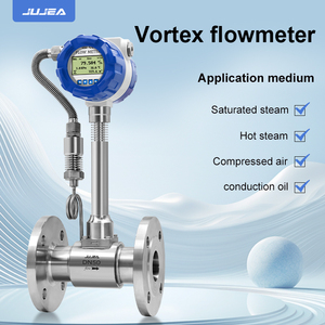 Medidor de flujo Vortex 4-20mA Pulso RS485 Salida de señal Medidor de flujo de gas líquido Compensación de temperatura y presión - Product Image 2