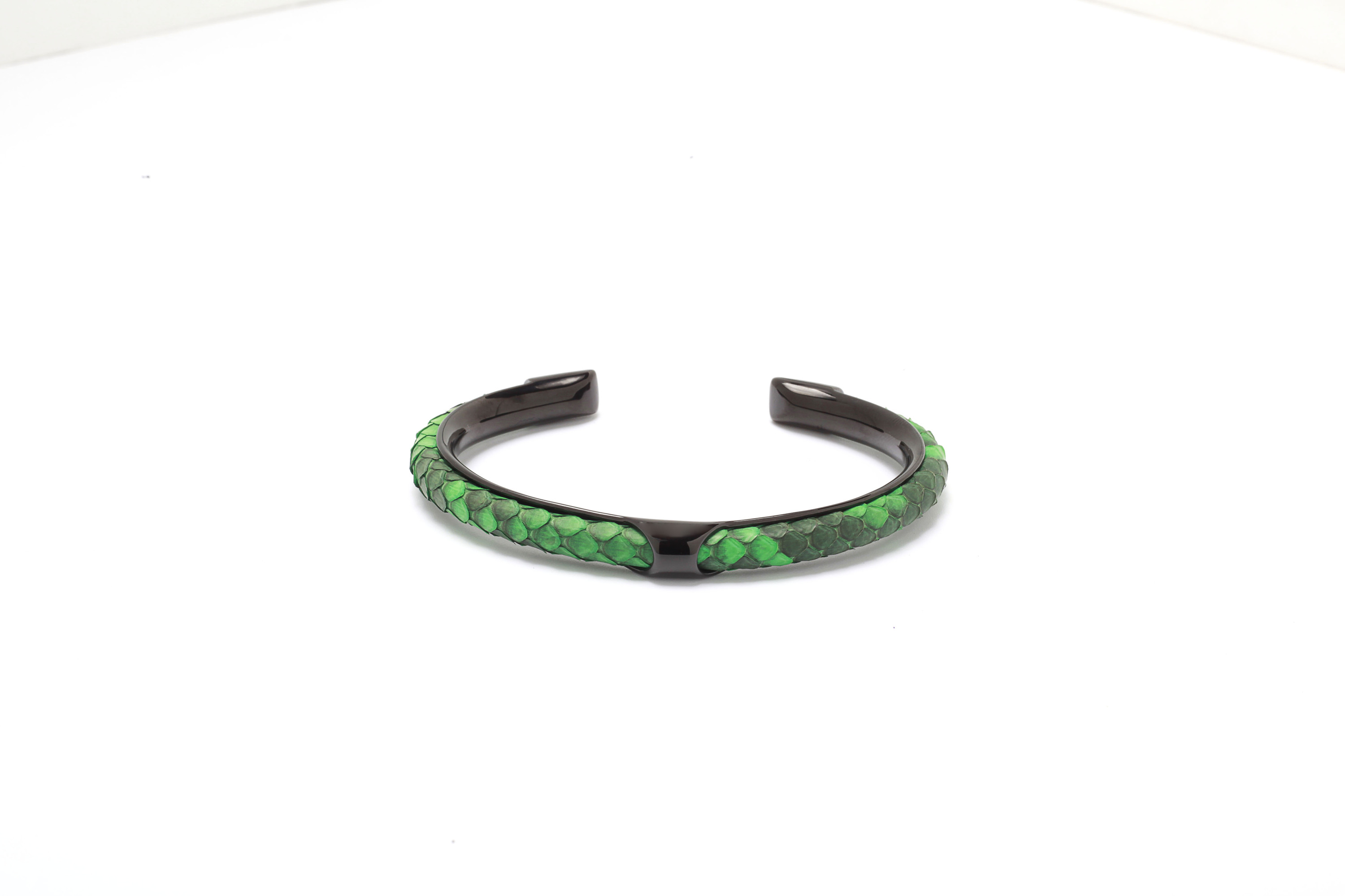 Vert gazon avec métal noir