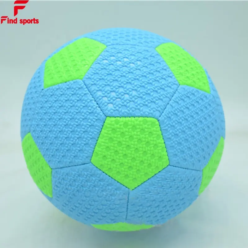 Vert bleu texture populaire PVC doux toucher Ballon De football De Plage petite taille football