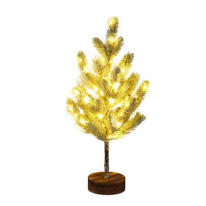 Cadena de luces LED de árbol de aguja de pino crear ambiente navideño interior Acción de Gracias evento decoración paisaje luces de árbol brillantes - Product Image 6