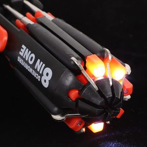 <strong>8</strong> <strong>in</strong> <strong>1</strong> Screwdriver Set Stubby Screwdriver Ratcheting Screwdriver Set Including Flathead Phillips Hex and Torx <strong>Tips</strong> - Product Image 3