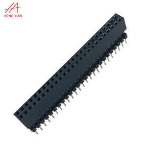 Pitch 2.54 mm 0.10&quot; Double Row 2x20 Pin 40p <strong>PCB</strong> Female Header Receptacle Press-fit Long Tail 12.2mm Strip PC104 <strong>Connector</strong> - Product Image 6