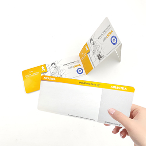 Özel baskı uluslararası seyahat hava uçağı havayolu biniş kartı bilet rezervasyon turist cazibe bilet logolu - Product Image 5