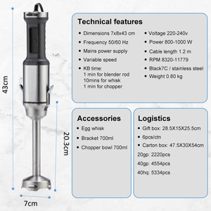 <strong>Mixer</strong> Hand Blender Chopper Blinders <strong>Free</strong> Shipping Machine <strong>Mixer</strong> Multifunctional Blender - Product Image 2