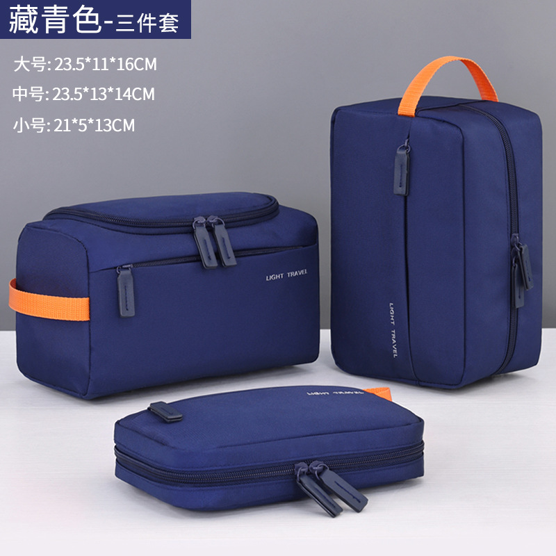 Ensemble 3 pièces bleu marine portable et léger