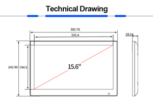 15 zoll fernbedienung digitalbeschilderung lcd-bildschirm display monitor android-systeme wifi-netzwerk - Product Image 6