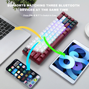MOTOSPEED BK67 Bluetooth 5,0 Inalámbrico/Con Cable 67 Teclas RGB Retroiluminación Teclado Ordenador Portátil Gaming Teclado Mecánico - Product Image 3