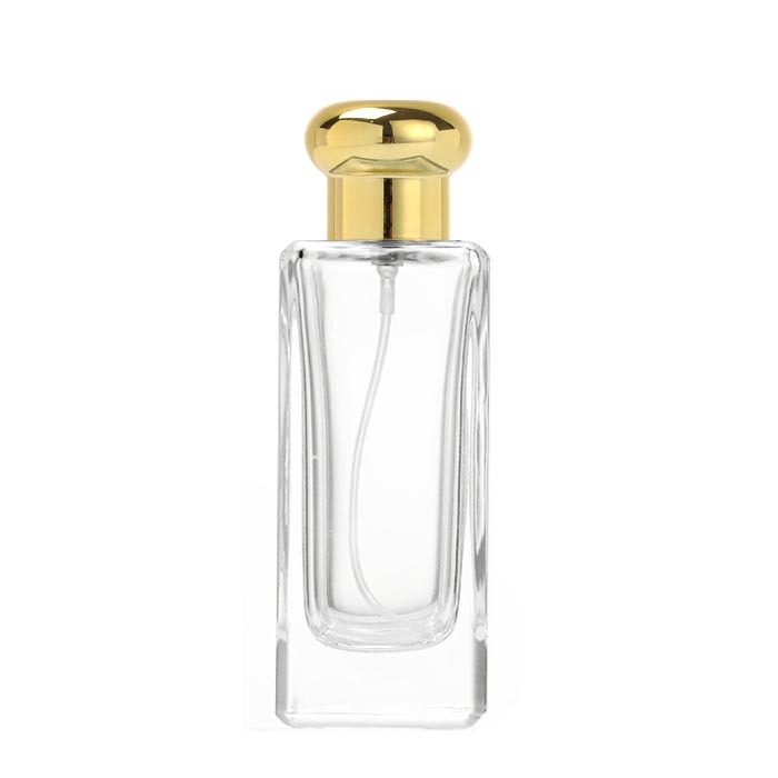 Transparent bottle,golden spray,golden lid