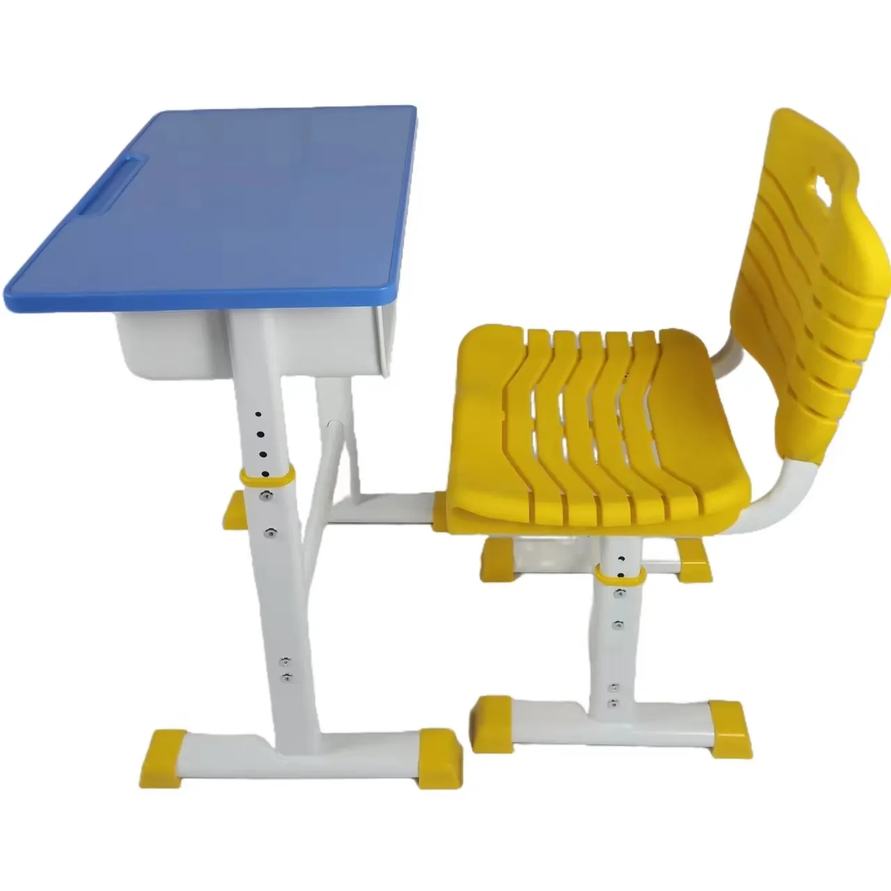 โต๊ะเรียน ABS โต๊ะสอนหลักสูตรนักเรียนชั้นประถมศึกษาและมัธยมศึกษา โต๊ะและเก้าอี้สามารถยกชุดศึกษาได้