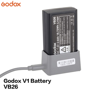 GODOX แฟลชแบตเตอรี่ V1 VB-26แบตเตอรี่ Li-ion VB26 7.2V 3000mAh สำหรับไฟแฟลชกล้อง V1 650ไฟกะพริบเต็มรูปแบบด้วยซีรีย์ - Product Image 5