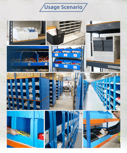 Phía Trước Mở Kho Thùng Nhựa Corflute Sóng Stackable PP coroplast Tấm Rỗng Hộp Lưu Trữ Quần Áo Chọn Bin - Product Image 2