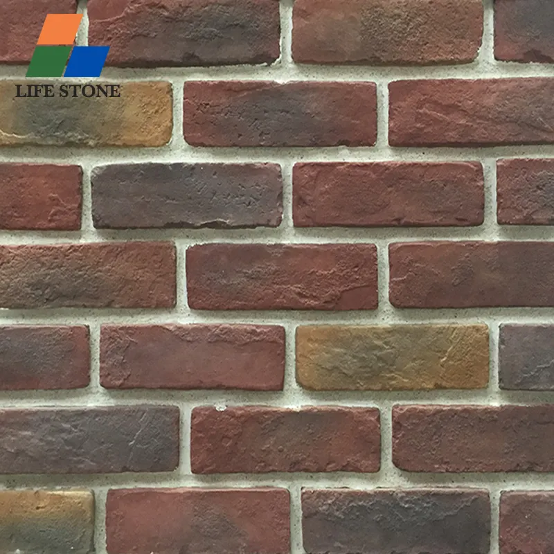 outdoor decorative wall clay red bricks factory exterior decoration wall brick