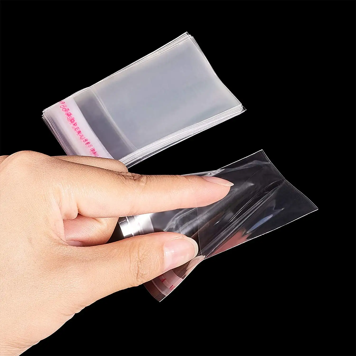 Bolsas pequeñas de plástico transparente OPP resellables, bolsas de chelo autoadhesivas para cosas pequeñas