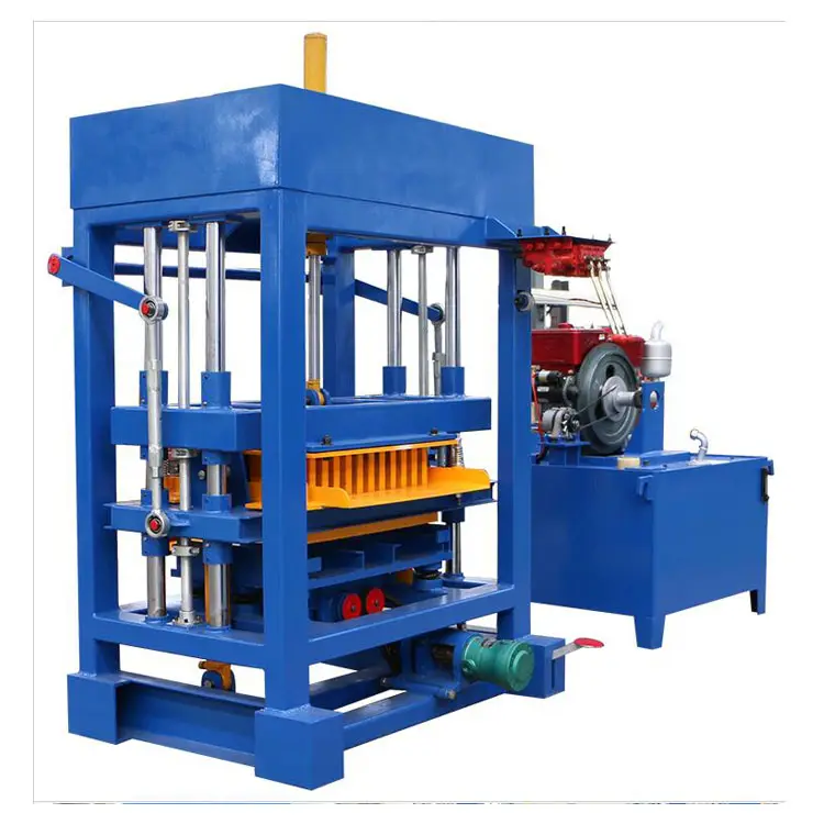 Tanzania Diesel Hydraulic Brick Block Making Machinery Mixer