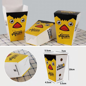 Fabrika özel baskılı Take Away Fast Food ambalaj tasarım aperatif karton kağıt gıda kapları kızarmış tavuk kutusu çıkar - Product Image 4