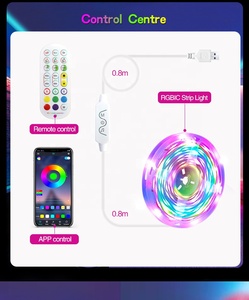 Customizable 2.4G <strong>Dream</strong> Color Chasing <strong>LED</strong> Strip Kit App Music TV PC Back Lights Game Table Decoration RGB Pixel <strong>LED</strong> Light Strips - Product Image 5