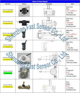 メーカー高精度4-20mA出力水流センサーメーター2-60L/Min G3/4 "DN20工業用アプリケーション - Product Image 5