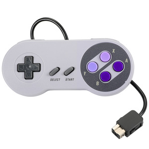 เกมแพดแบบมีสายสำหรับ SNES/SFC, การปรับตัวของแท้คอนโซลเกม SNES/SFC, Gamepad พร้อมพอร์ต Wii สำหรับคอนโซลเกมนินเทนโด - Product Image 1