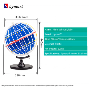 Küre dönen 360 boylam ve enlem modeli - Product Image 3