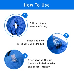 Tùy chỉnh mềm PVC Inflatable chó cổ áo lõi bảo vệ nón elizabethan mèo e-cổ Áo lông trang trí in cho vật nuôi phục hồi - Product Image 4