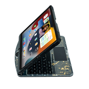 Precio de fábrica Funda de teclado Bluetooth giratoria de 360 grados con diseño de estructura transparente para iPad de 10,9 pulgadas/iPad de 11 pulgadas - Product Image 5