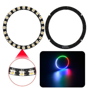 24Leds รอบนำแหวนแสงดิจิตอล SK6812วงกลม LED แหวนวงกลมแสง RGBW สีเมจิก