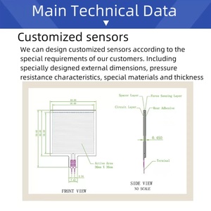 圧力検知高圧センサー用FSRセンサー力センシング抵抗アレイ - Product Image 3
