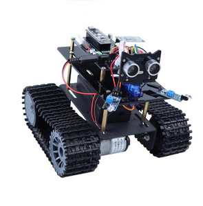 Fabrika kaynağı toptan Nano Bluetooth paletli tankı akıllı araba programlama kiti Arduino ile uyumlu