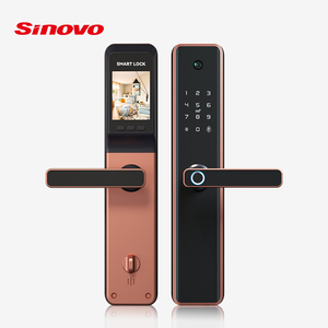 2024 intelligente blocco della porta in tempo reale Video citofono TUYA WIFI intelligente impronta digitale porta sicura con serratura della macchina fotografica per la casa - Product Image 2