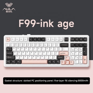 <strong>Customized</strong> Mechanical <strong>Keyboard</strong> Full <strong>Key</strong> Hot Plug Three Mode Game <strong>Keyboard</strong> Gateway Structure AULA Tarantula F99 - Product Image 6