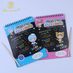 2023 Hot Sale 2 Kinds Children DIY Creative Colorful <strong>Pattern</strong> Scratch <strong>Book</strong> Note for Gift - Product Image 3