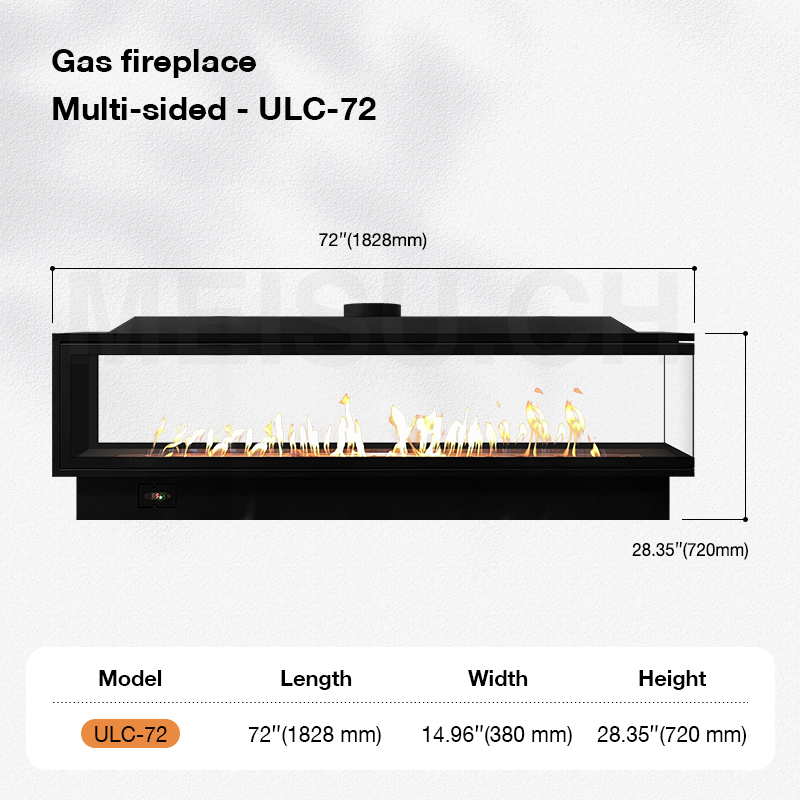 72 pulgadas L1828.2-H720-D380mm