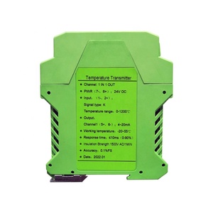 Acondicionador de señal TC aislado en riel DIN Termopar tipo K a módulo transmisor de temperatura de 0-10V Precisión de aislamiento de 1.5KV - Product Image 3