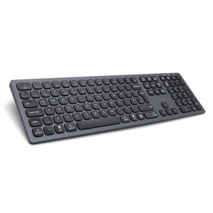 Teclado inalámbrico ultrafino de aleación de aluminio europeo de 2,4G, teclado de carga TYPE-C, interruptor de tijera, teclado de entrada grande - Product Image 3