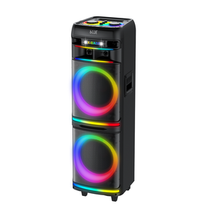 ลำโพงมีเบสสเตอริโอไร้สาย12นิ้วแบบมืออาชีพ, ลำโพงคาราโอเกะสำหรับงานปาร์ตี้ระบบเสียงไมค์ลำโพงรถเข็นใช้งานได้ - Product Image 2