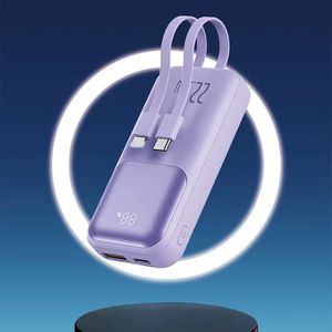 Portable Mini <strong>Power</strong> <strong>Bank</strong> 10000mah <strong>QC3.0</strong> PD 22.5W Fast Charging LED Digital Display Built in Cable <strong>Power</strong> <strong>Banks</strong> for iPhone 15 - Product Image 2