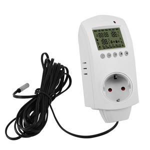 Enchufe controlador de temperatura digital con temporizador Termostato de 220V con sonda de sensor Enchufe controlado por temperatura LCD - Product Image 3
