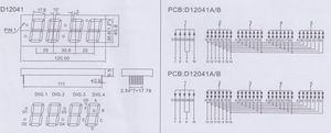 Super verde 1.2 pollici 4 cifre 7 segmento orologio Display Led modulo Houkem-12041-ASG/ BSG 16pin - Product Image 5
