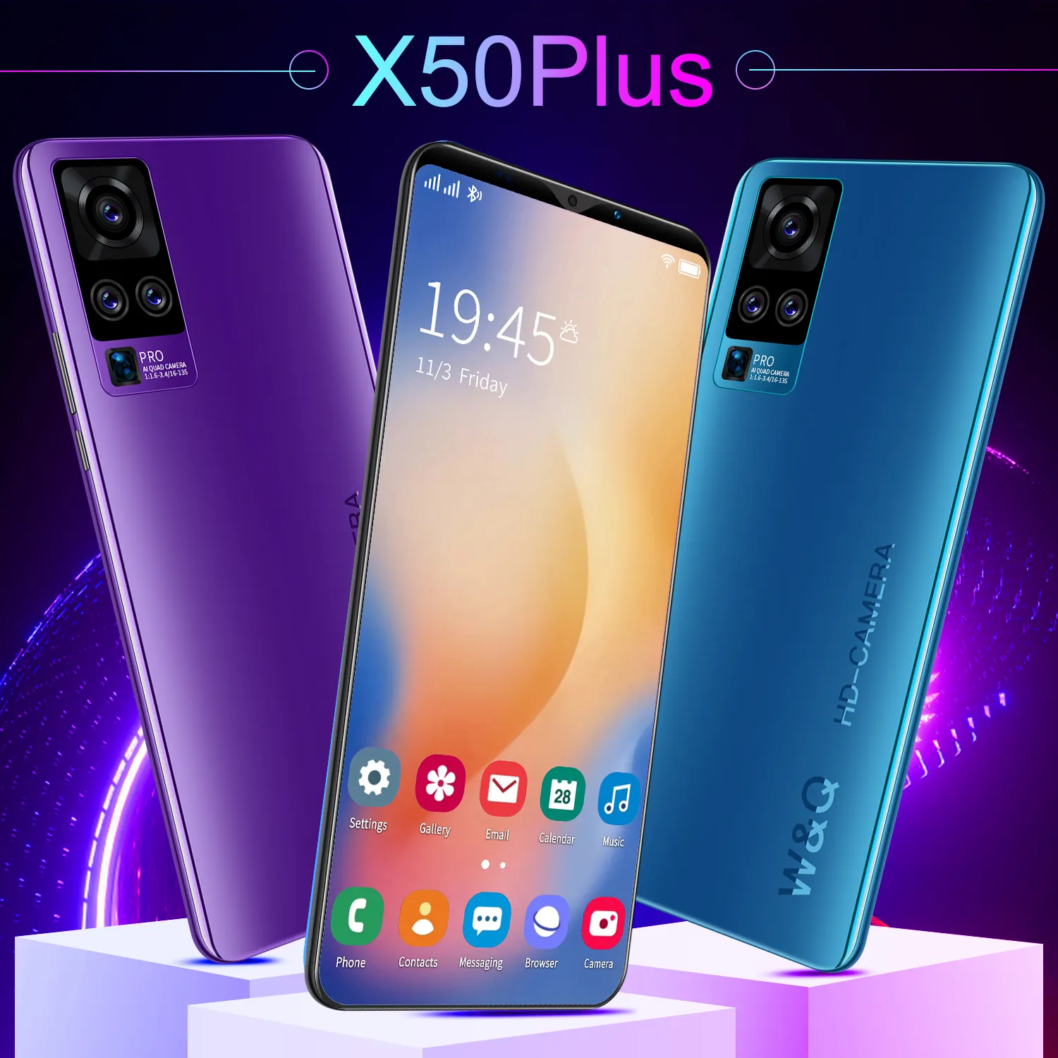 X50 plus 6 ГБ + 128 ГБ, 5,8 дюйма, 4800 мАч, Android 10,0, недорогой разблокированный сотовый телефон, низкая цена, смартфоны, мобильные телефоны 4G, Android смартфон