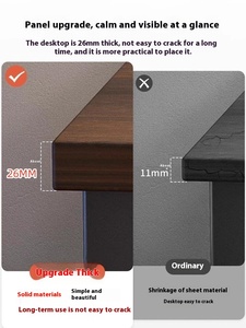 Escritorio de estudio de estudiante de ordenador plegable más grueso y ancho Simple para el hogar para mesa de trabajo de oficina en casa - Product Image 4